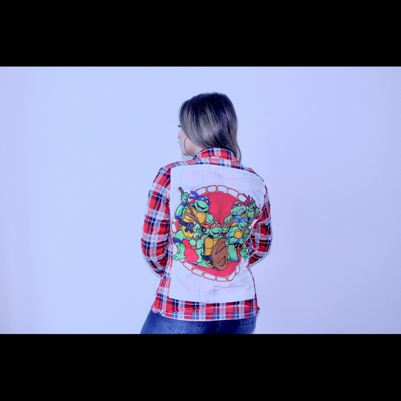 Ninja Turtles Flannel Shirt - Picture 1 of 2